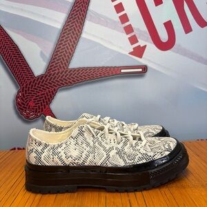 Converse Chuck 70 National Suede Snake Print Platform Shoes Men’s Size 10 NEW